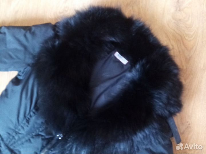 Куртка женская черная короткая 44