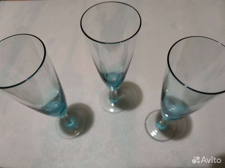 Фужеры цветное стекло СССР