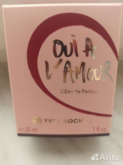 Туалетная женская вода. OUI A L'amour