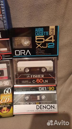 Аудиокассета denon,sanyo,fihser