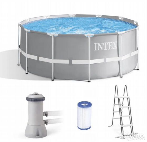 Бассейн intex 366х122 в комплекте нагреватель