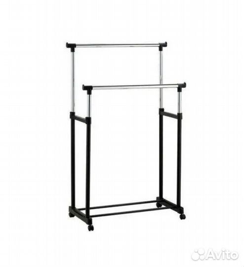 Вешалка для одежды напольная на колесиках
