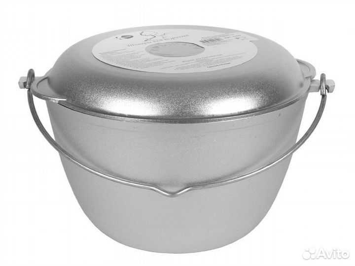 Казан походный 5,0л с крышкой-сковородой (5) кп50
