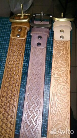 Ремни с тиснением