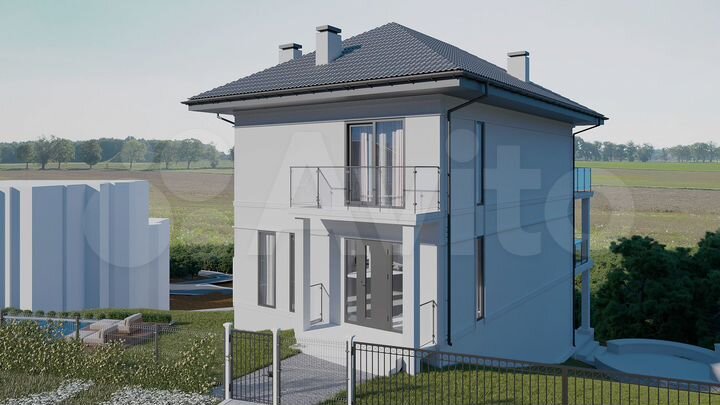 Коттедж 219 м² на участке 6,8 сот.