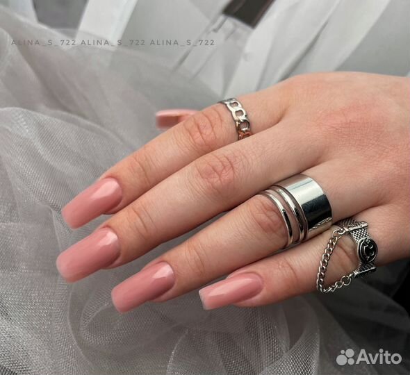 Маникюр с наращиванием