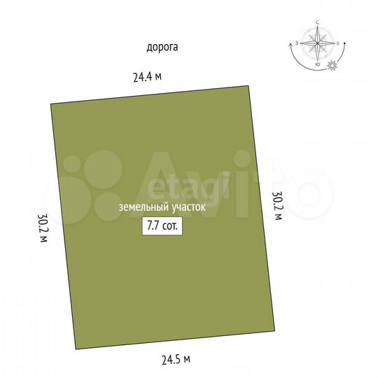 Дом 90 м² на участке 7,7 сот.