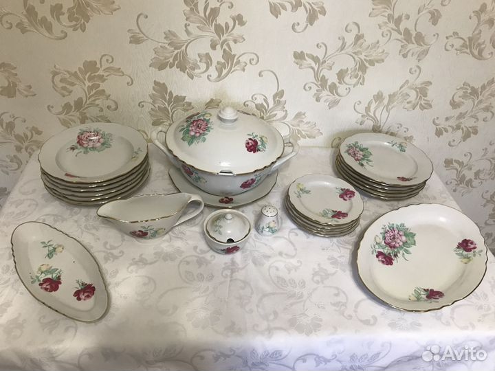 Набор посуды фарфор Дулево