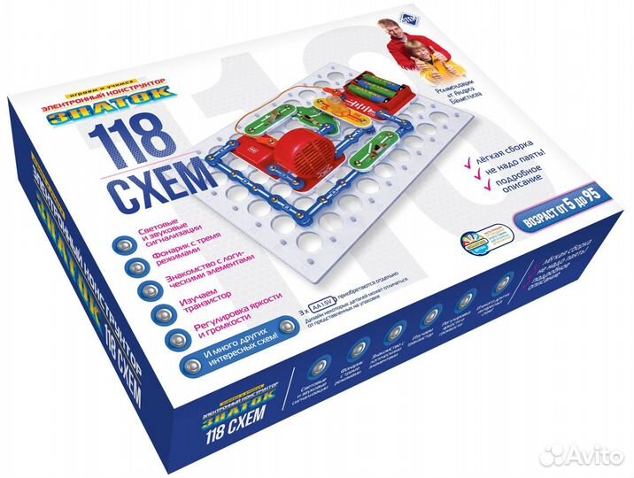 Электронный конструктор Знаток 118 схем