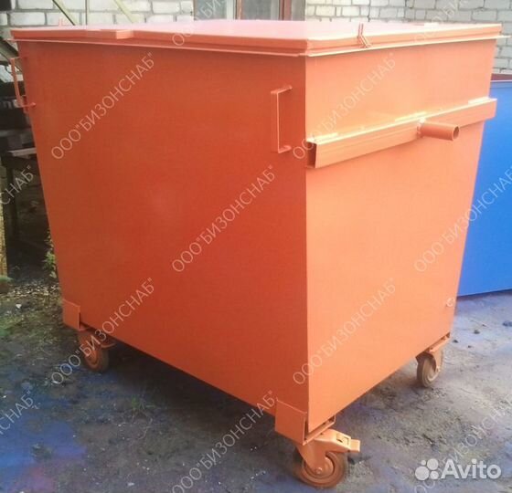 Мусорный евроконтейнер металлический 1,1 м3 Арт 96