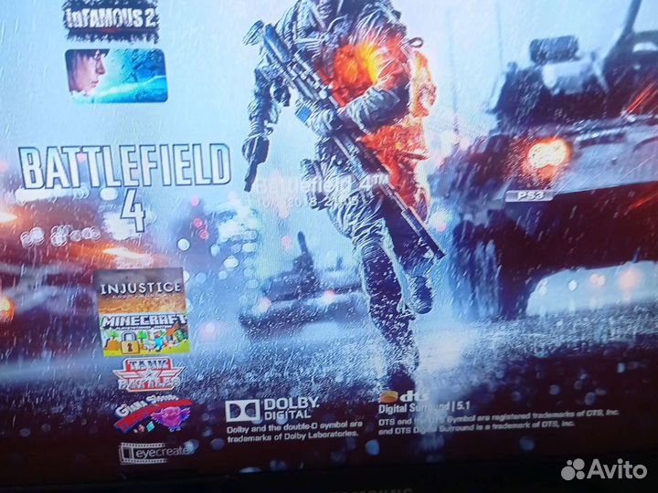 Игровая приставка sony ps3, с двумя дисками игр