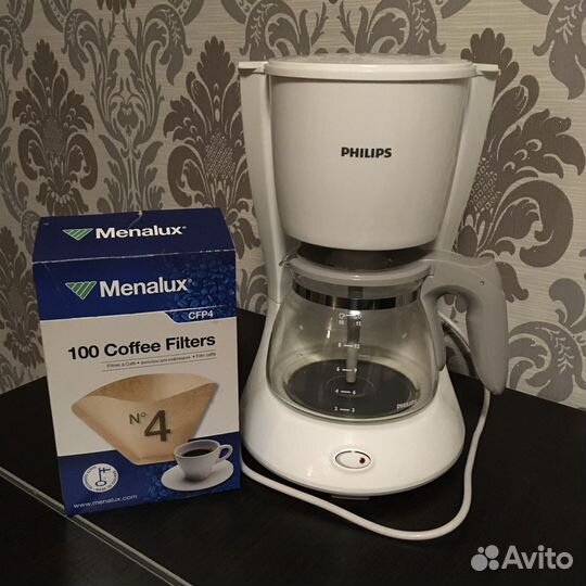 Кофеварка Philips HD7447 и фильтры Menalux