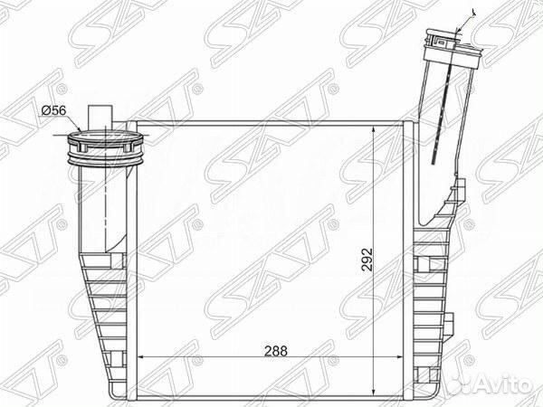 Интеркулер audi Q7 06/porsche cayenne 02/volkswagen touareg 02- (правый)