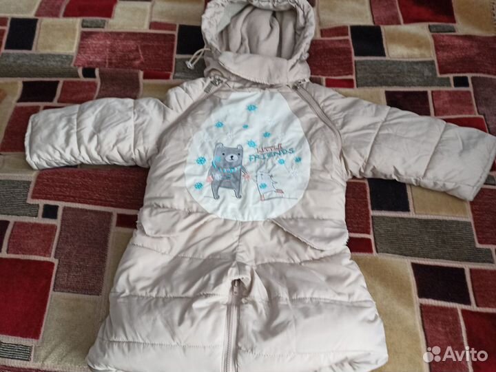 Зимний комбинезон для девочки 80