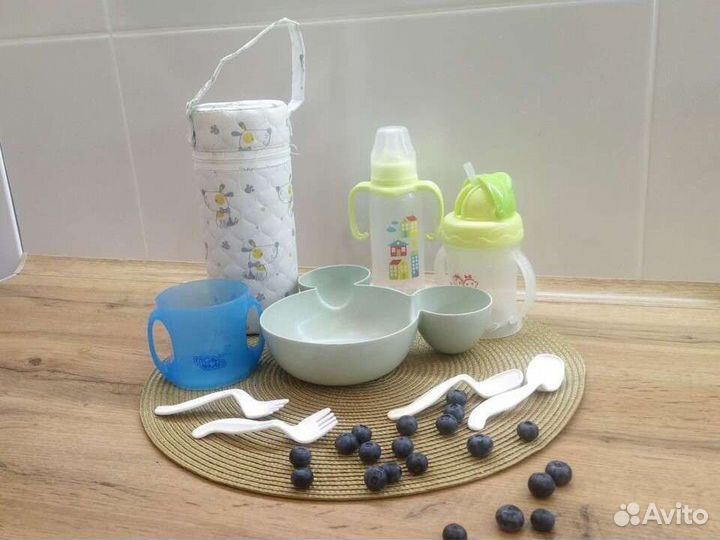 Поильник бутылочка тарелка для кормления термос