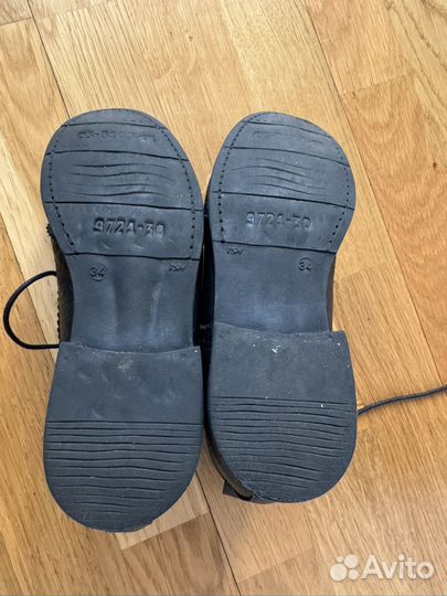 Ботинки детские на девочку. Размер 34