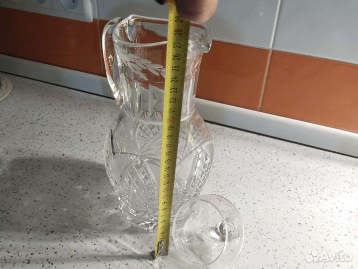 Хрустальная посуда кувшин с крышкой 2 литра