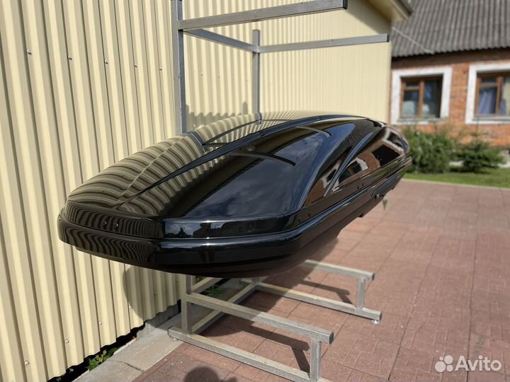 Автобокс Voyage 670л 235см Черный глянец металлик