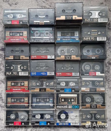 Аудиокассеты maxell хром, норма
