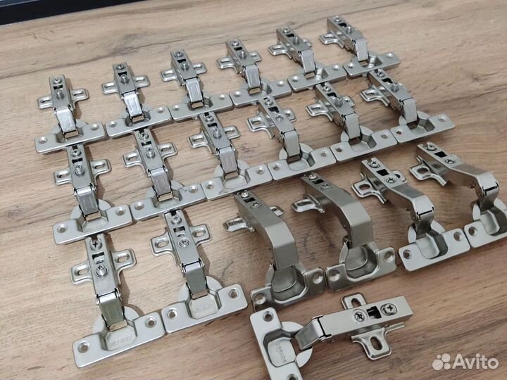 Петли мебельные без доводчиков, 19 шт