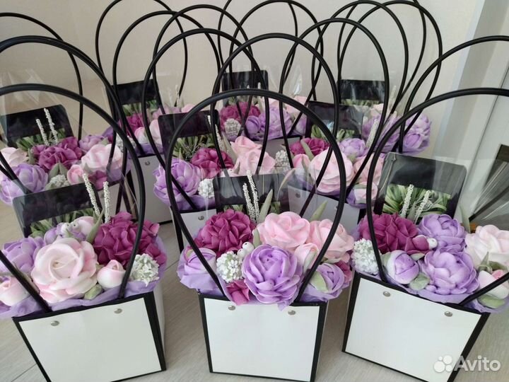 Зефирные букеты, сумочки, корзинки к 1 сентября