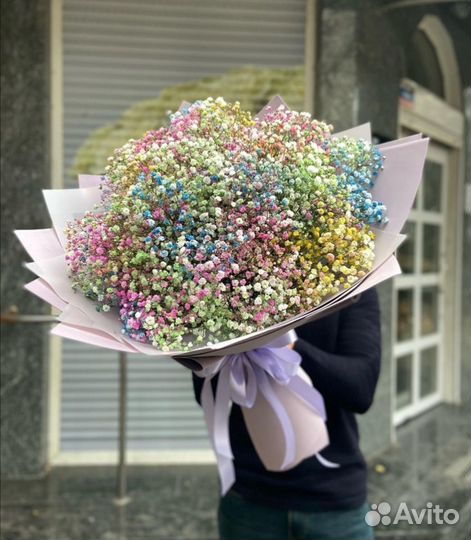 Букеты Гипсофилы (разные цвета)