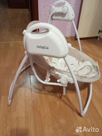 Детские электронные качели babyton