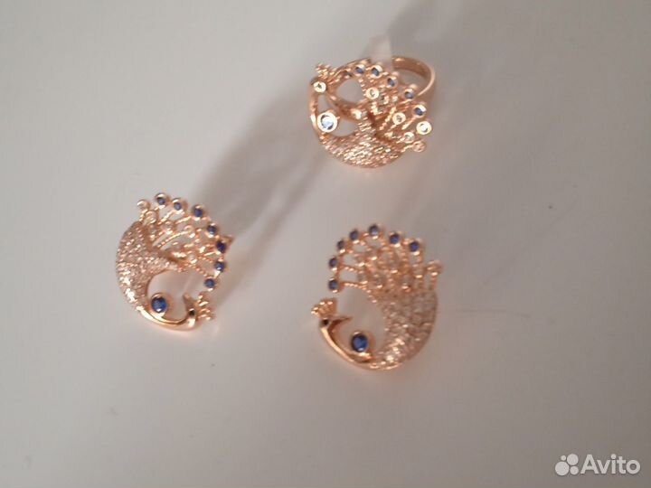 Серьги 2,5см кольцо 18р премиум