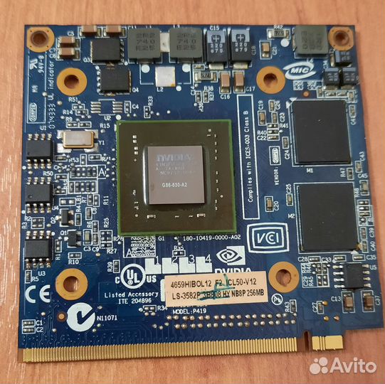 Видеокарта для ноутбука