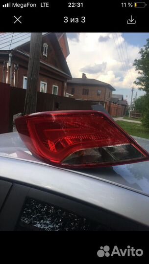 Фонарь задний левый, солярис 2016
