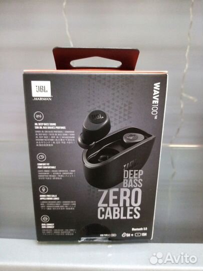 Беспроводные наушники: JBL wave 100