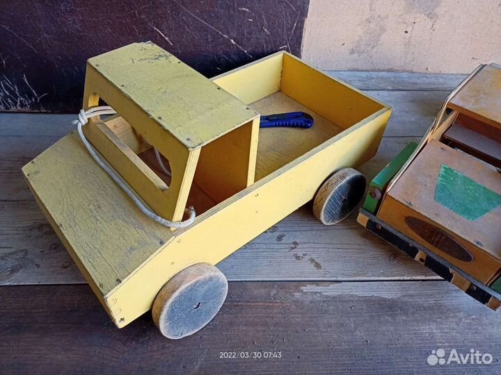 Большие Старинные деревянные игрушки