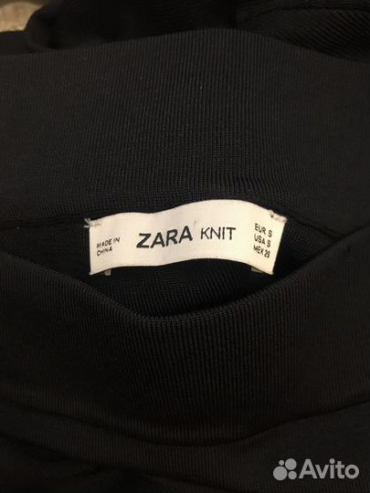 Zara. Экстравагантная черная юбка