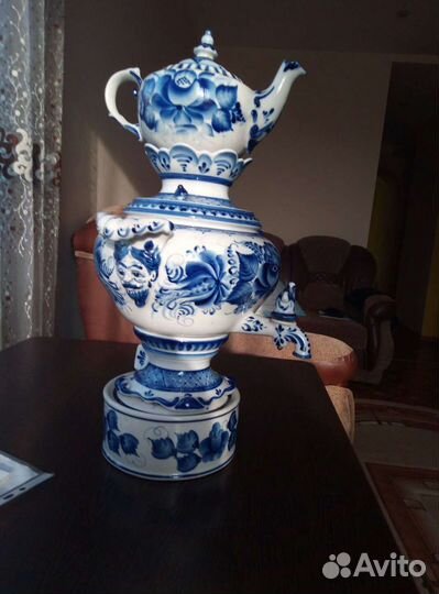 Самовар гжель
