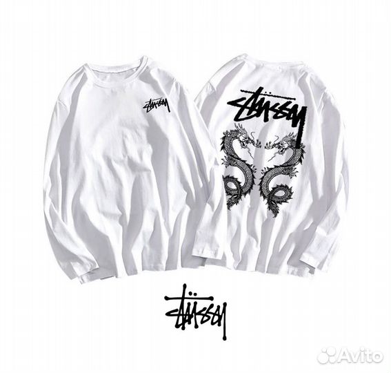 Лонгсливы Stussy