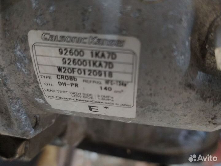 Компрессор кондиционера nissan note