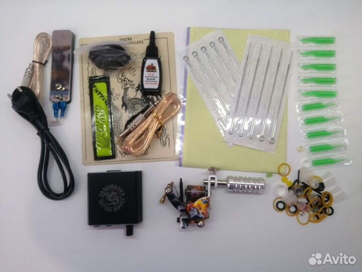 Набор для тату новый dragonhawk машинка