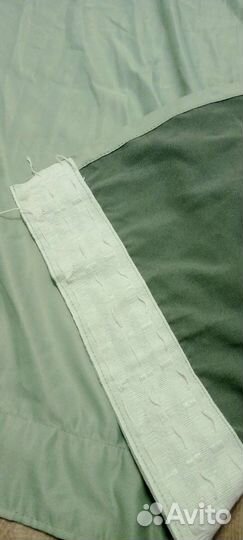 Шторы на ленте ночные комплект цвет мята