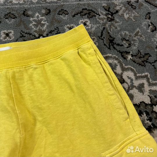 Stone Island Cotton Shorts Yellow