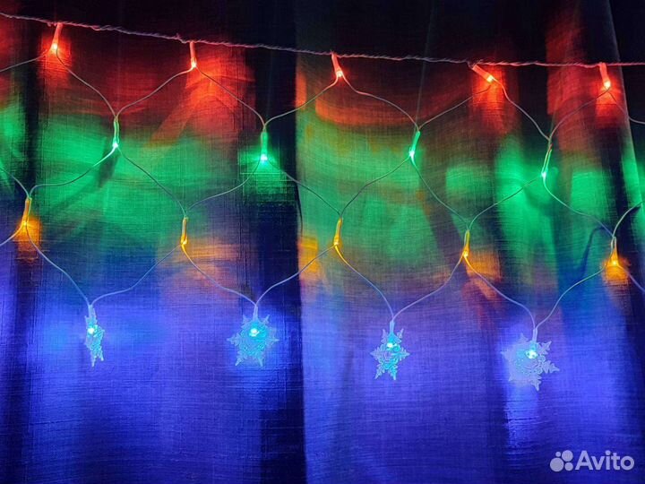 Гирлянда бахрома занавеска на окно