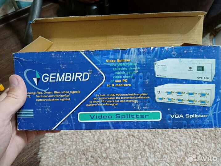 Сплиттер vga Gembird Gvs-128