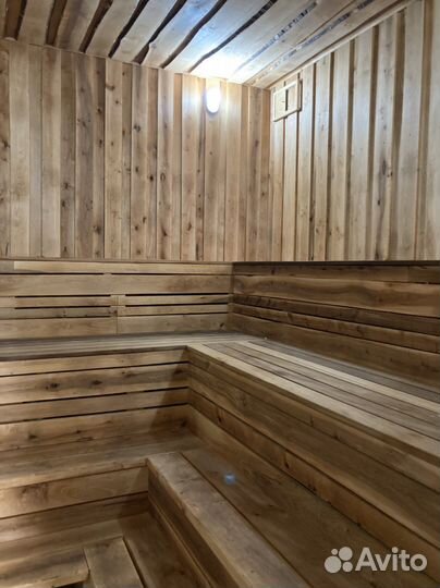 Общественная русская Баня на дровах