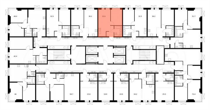 1-к. квартира, 32,6 м², 25/33 эт.