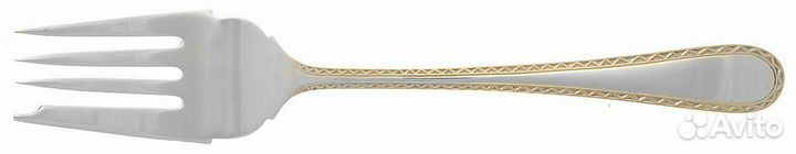 Столовый набор серебра 925 12 персон с золочением