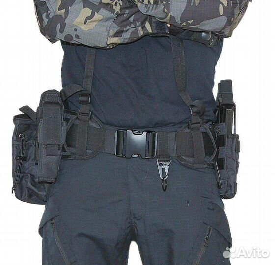 Тактический пояс с лямками с системой M.O.L.L.E