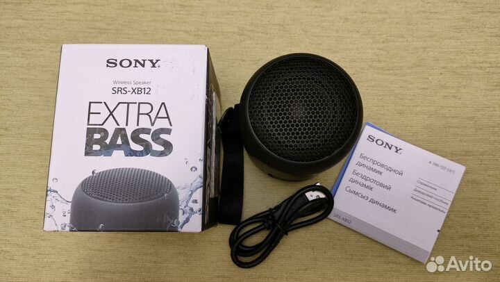 Портативная колонка bluetooth sony SRS-XB12 черная