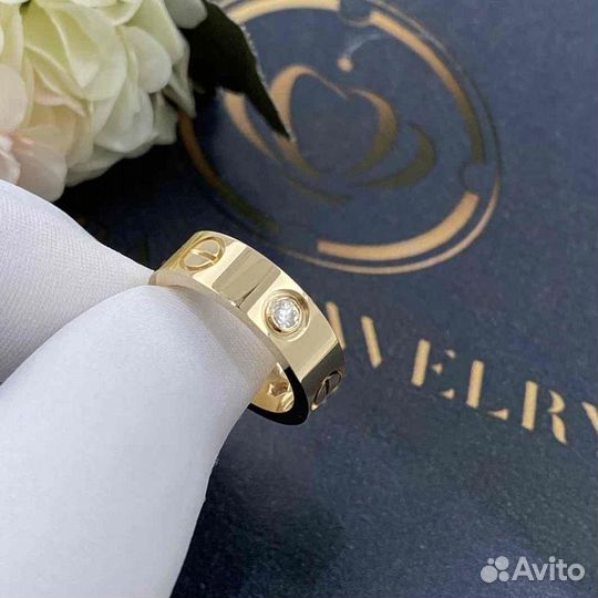 Кольцо Cartier Love, 3 бриллианта 0,22ct