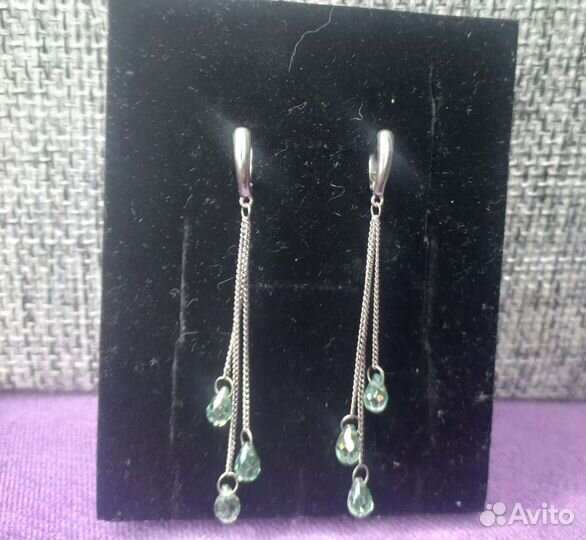 Серьги серебро