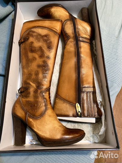 Сапоги женские натуральная кожа 35 размер