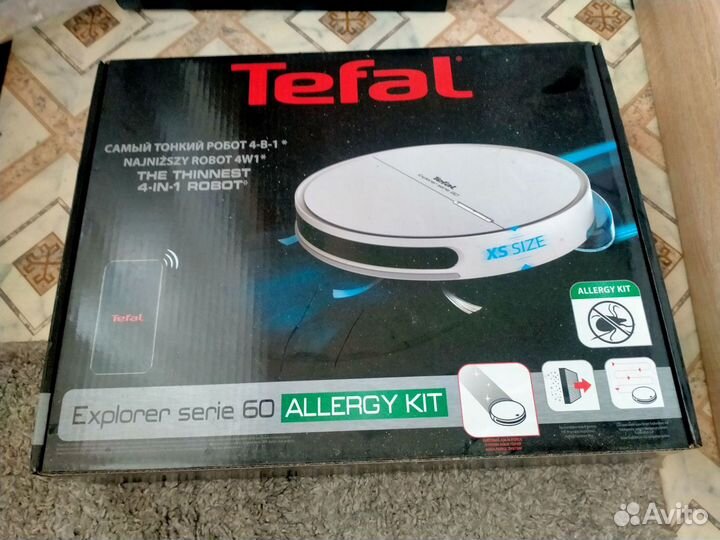 Робот пылесос tefal explorer serie 60